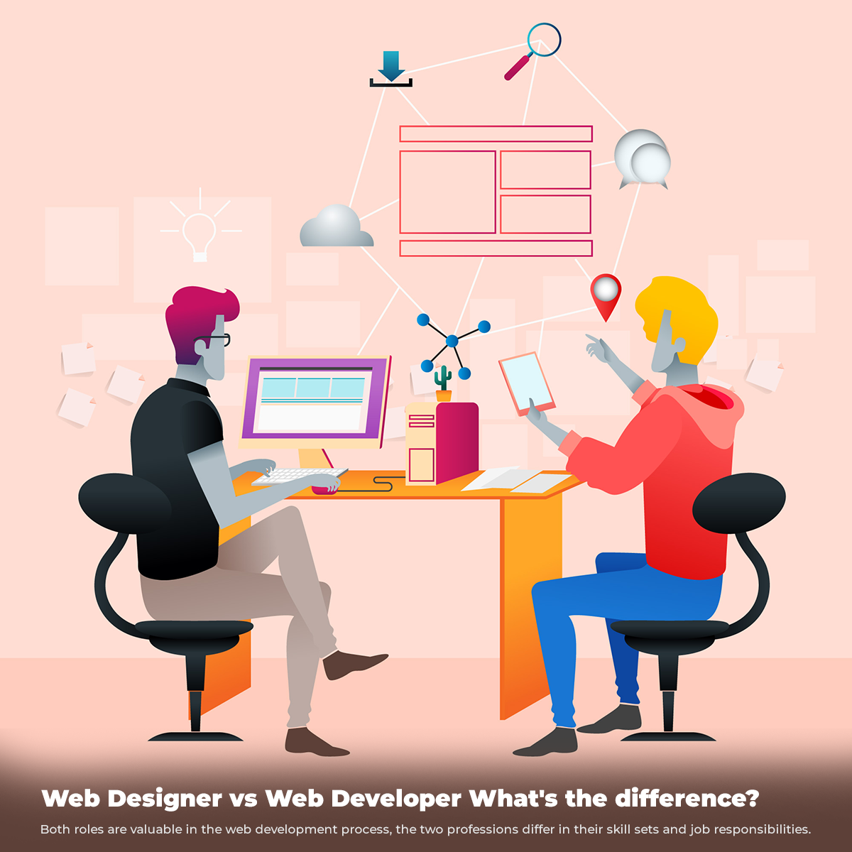 Web designer and web developer