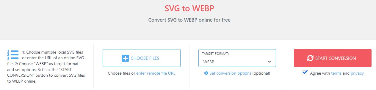 Free SVG to WEBP convert online