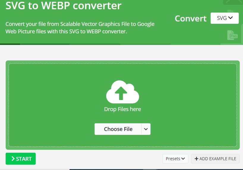 Free SVG to WEBP convert online